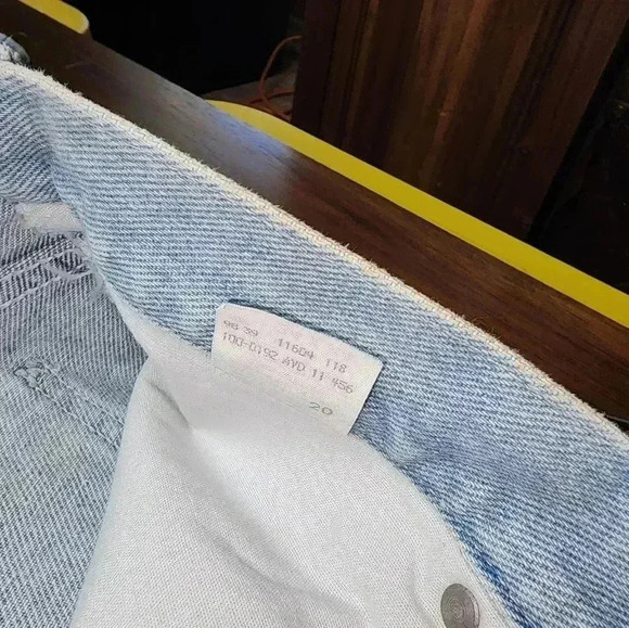 VINTAGE NWT 90s Lee Riders Regular fit straight leg light blue 34x34 - Picture 4 of 7